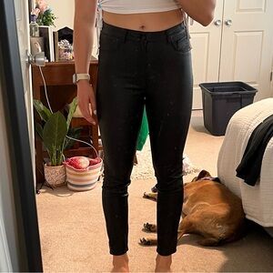 Skinny Black Pleather Pants